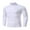 White, variant on gyLJF Men's High-neck Top Solid Color Tight Fit Base Layer Shirt Daily Business Long Sleeve Pullover Blouse