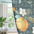 thumbnail image 4 of Yayeee Window Curtains Set of 2 for Living Room Light Filtering 63"x42", Green Oranges, 4 of 7