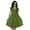 Forest Green, variant on Moomaya Schiffli Dress Frill Sleeve w/ V-neck Casual Relaxed Summer Garden Dresses