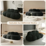 Sdorens Cloud Sofa Oversized Curved Couch,Lazy Sofa Round Floor Sofas,Cloud Memory Foam Couches for Living Room,Apartment,Small Spaces(No Assembly,Black) - Walmart.com