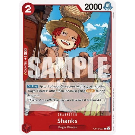 One Piece Legacy of the Master Common Shanks OP12-007