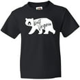 thumbnail image 3 of Inktastic West Virginia White Bear Silhouette Youth T-Shirt, 3 of 5