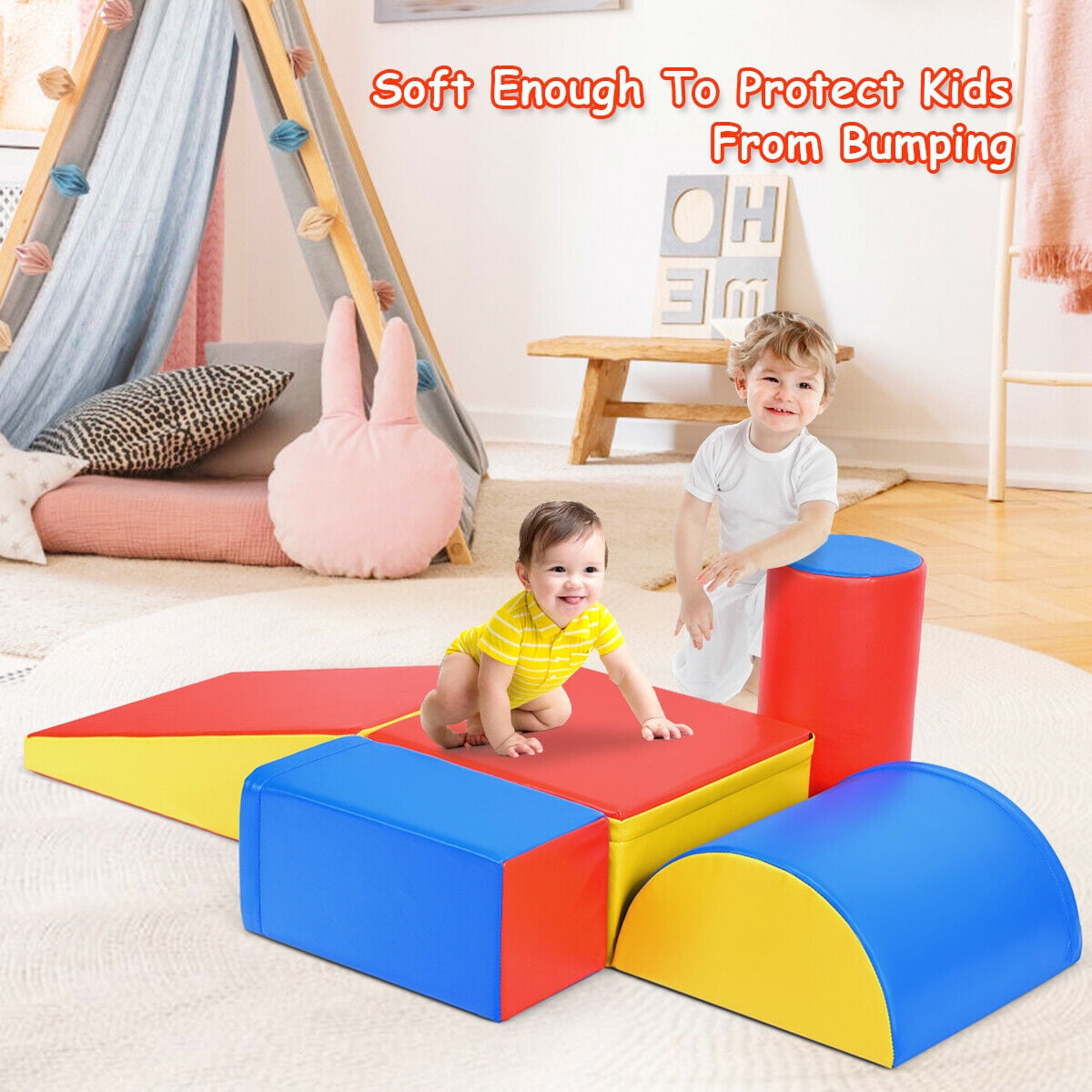 kids foam climbing blocks