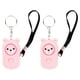 thumbnail image 1 of llaveros de seguridad con forma de oso para mujeres, niñas, niños y ancianos, color rosa., 1 of 14