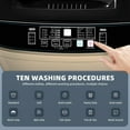 thumbnail image 3 of Kcpolre Portable Washing Machine, 17.8 lbs Full-Automatic Small Washing Machine for Apartment, 10 Wash Programs with Drain Hose Dorm Size Portable Washer for Home, College, Gold, 3 of 11