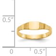 thumbnail image 3 of 14k Yellow Gold Square Baby Signet Ring, 3 of 9
