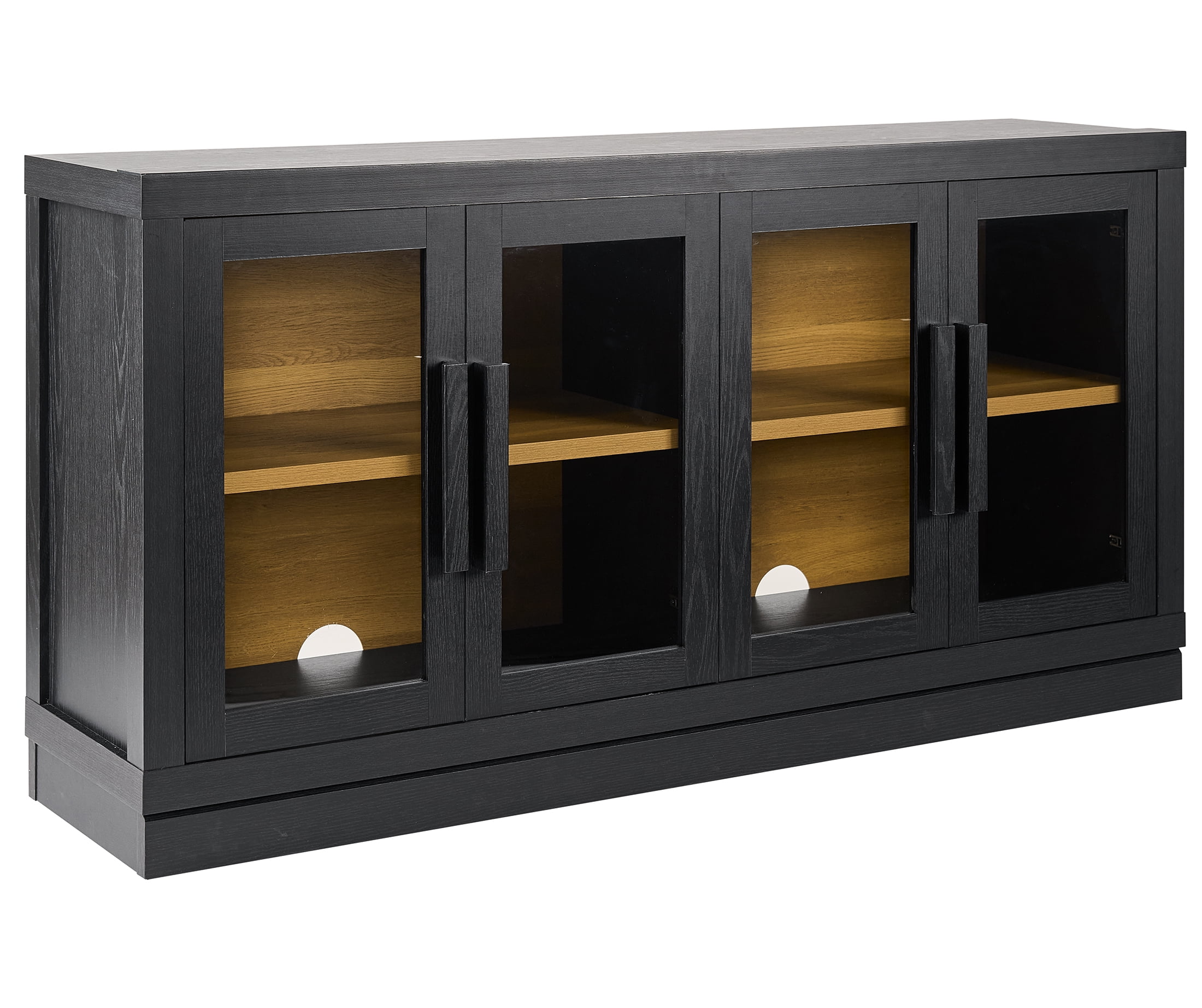 Better Homes & Gardens Ezra TV Stand for TV's up to 70", Rich Black finish