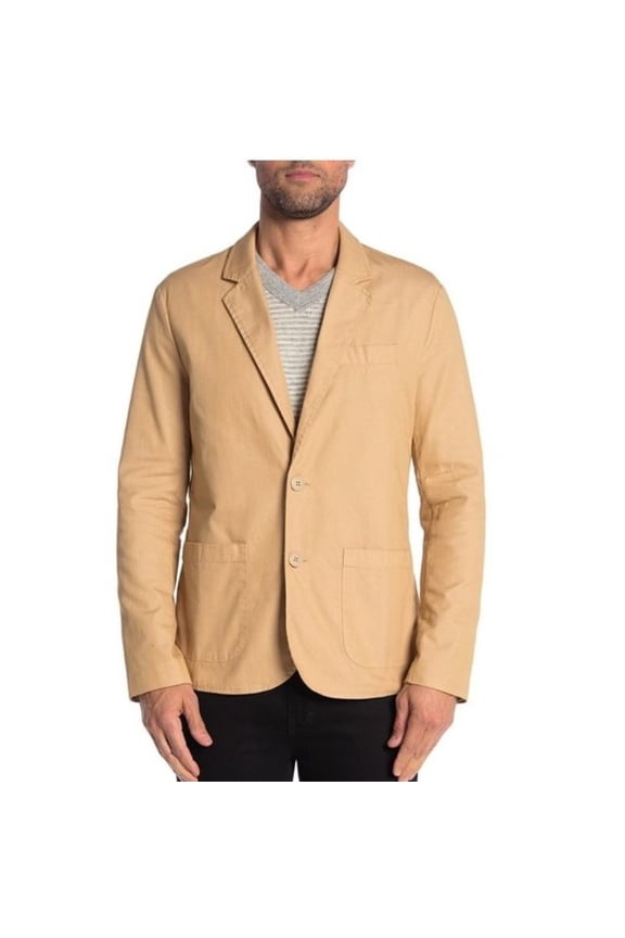 Men's Dylan Cotton 2- Button Blazer - Khaki - (Large)