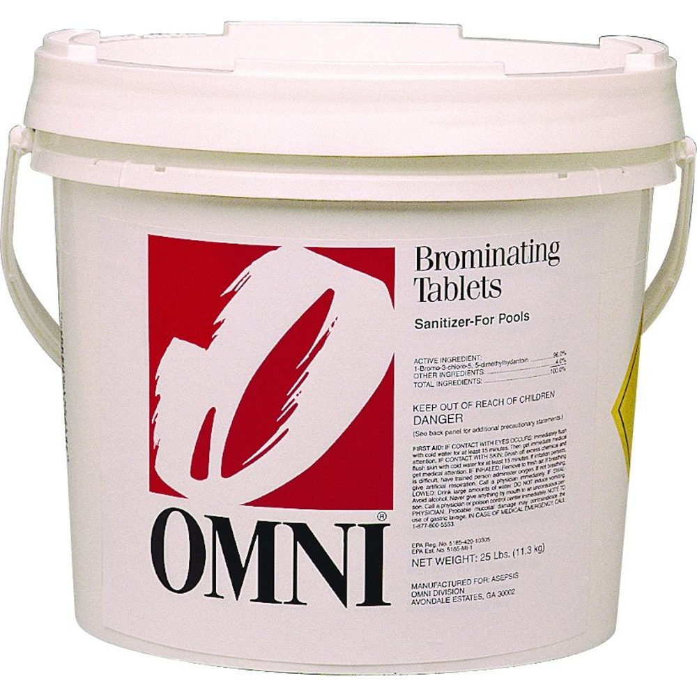 1" Inch Swimming Pool & Spa Bromine Sanitizer Tabs Tablets 25 lbs