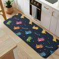 thumbnail image 5 of Space Dinosaur Pattern Kitchen Rug Mat,Kitchen Runner Rugs Non Skid Washable,Decorative Kitchen Floor Mats for Kitchen,Sink,Laundry,17"x47.2", 5 of 7