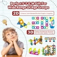 thumbnail image 2 of Freecat Marble Run, 209PCS Magnetic Tiles Building Blocks, Educational Toy for Kids 4 5 6 7 8 Years, Marble Track Toy Set Christmas Birthday Gifts for Boys Girls., 2 of 8