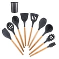 thumbnail image 1 of Ounissouiy Juego de utensilios de cocina Utensilios de cocina de silicona Juego de utensilios de cocina Juego de utensilios de cocina con mangos de haya Organizadores de utensilios de cocina No.1 Ounissouiy HA025273-01, 1 of 1