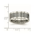 thumbnail image 6 of Stainless Steel Polished Grooved 8mm Comfort Fit Band, 6 of 7