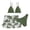 d-Dark Green, variant on Bigetiay Girls 2 Piece Swimwear Tropical Print Bikini Set with Cover up Skirts, Size 6-7 Years