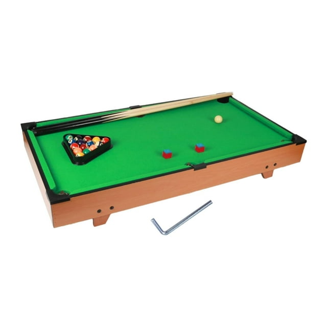 DYNWAVECA Kids Pool Table Set Mini Tabletop Billiards Table Bedroom with Balls Leisure Office Use Desktop Snooker Table for Kids Family