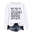 thumbnail image 1 of Gibobby Sudaderas navideñas Mujer Otoño e Invierno Adecuado Navidad Estampado O Cuello Casual Manga Larga Camisas De Entrenamiento Blusa Suelta(Blanco,M), 1 of 4