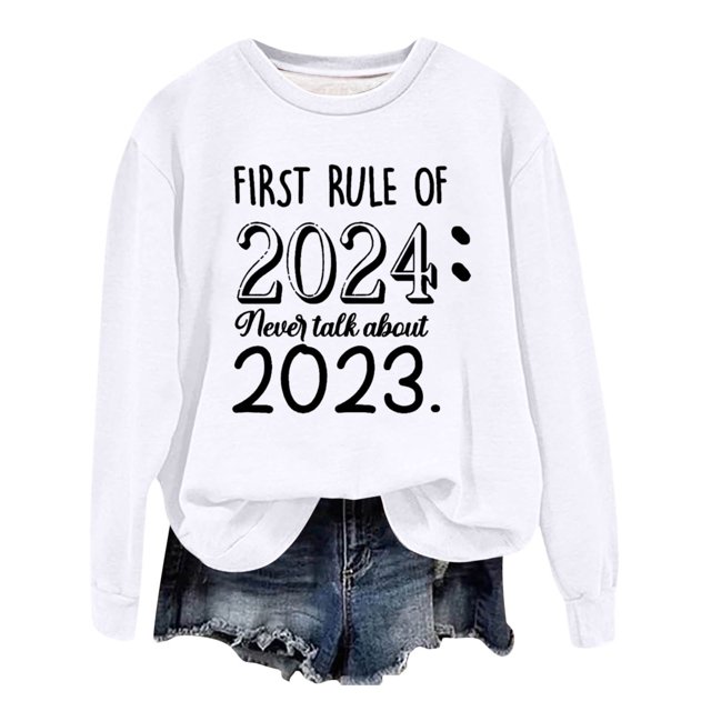 Gibobby Sudaderas navideñas Mujer Otoño e Invierno Adecuado Navidad Estampado O Cuello Casual Manga Larga Camisas De Entrenamiento Blusa Suelta(Blanco,M)