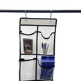 thumbnail image 4 of Techtongda 12 Pocket Rear Door Storage Bag Door Hanging Organizer Space Saving Display Holder with 2 Metal Hooks, 4 of 8