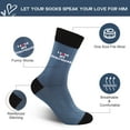 thumbnail image 2 of Funny Novelty Socks for Men Valentine's Day Gift-I Love My Girlfriend,Valentine Christmas Birthday Gifts for Him Women Girlfriend, 2 of 7