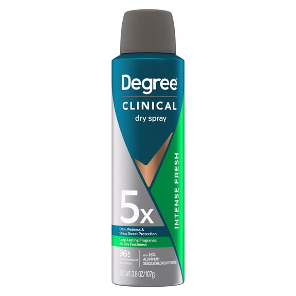 Degree Clinical Strength Antiperspirant Deodorant Intense Fresh Dry Spray, 3.8 oz