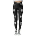 thumbnail image 3 of MKLEKYY Pantalones deportivos para mujer, leggings estampados de Pascua para mujer, leggings de ejercicio para fitness, pantalones de yoga, 3 of 4