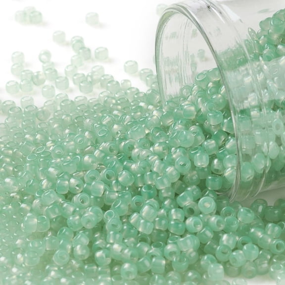 TOHO Round Seed Beads Japanese Seed Beads (156) Ceylon Jade 11/0 2.2mm Hole: 0.8mm about 1103pcs/10g