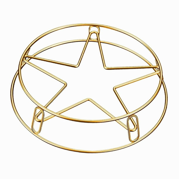 Rejilla para Wok de acero inoxidable grueso de 4mm, rejilla de de para olla a ón, te para olla, superficie lisa, 24,5x dorado Baoblaze Rejilla de vapor