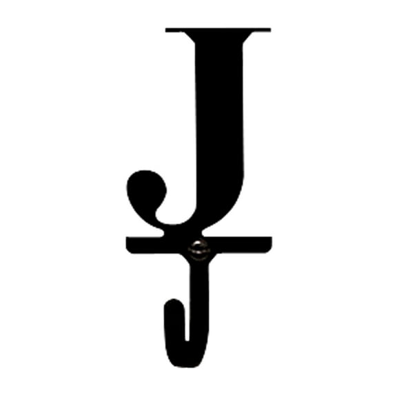 Home Indoor Modern Decorative Black Letter J - Wall Hook Small