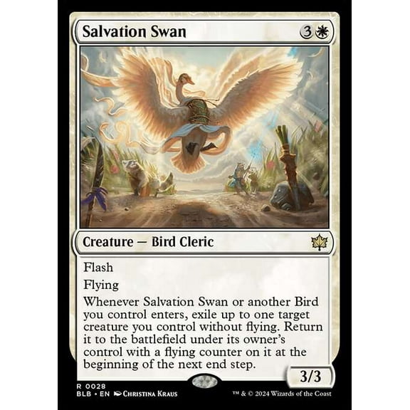 MtG Bloomburrow Rare Salvation Swan #28