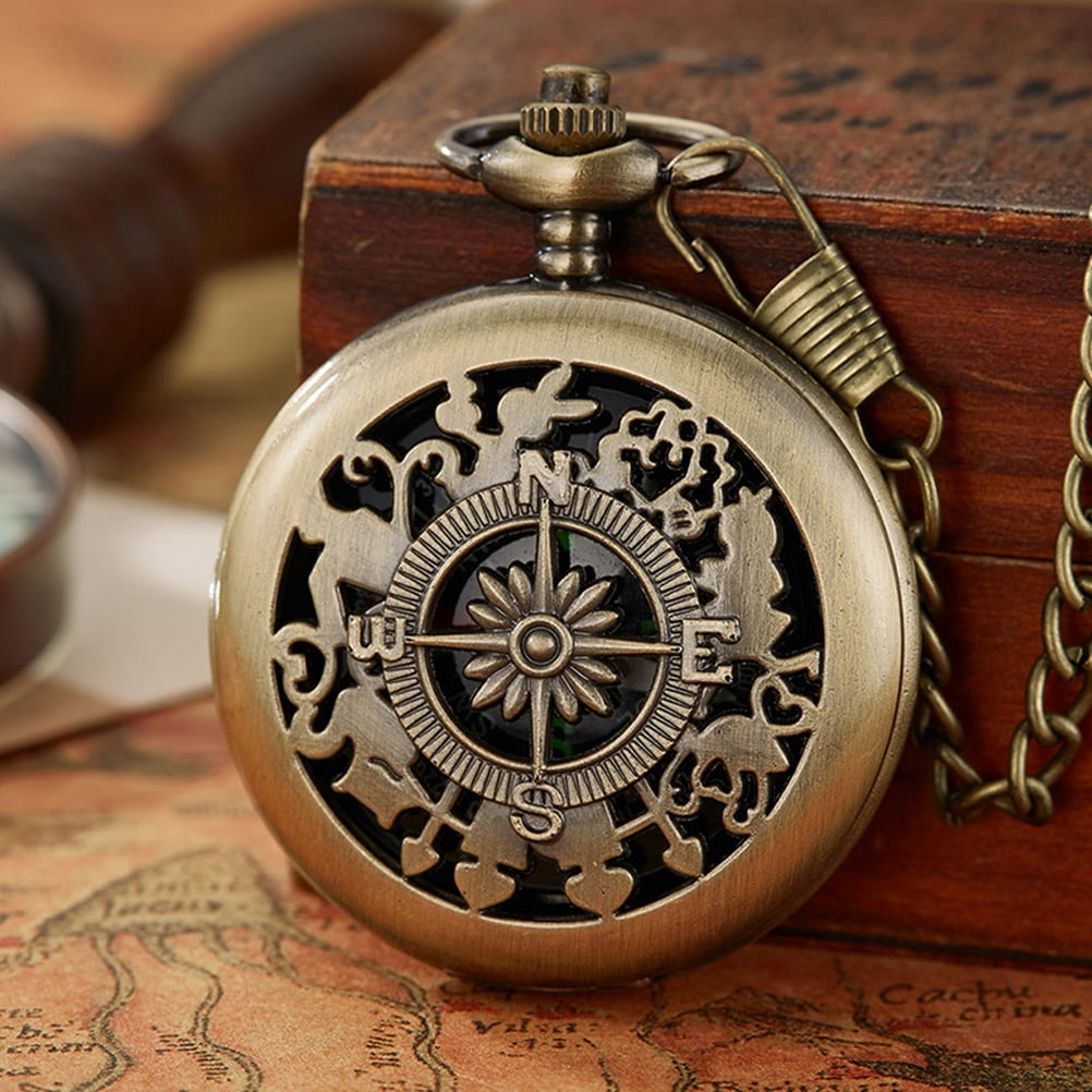 Pocket Watch Compass Retro Multi-functional Tourist Personalized for Math Travel