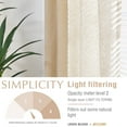 thumbnail image 5 of Curtainking Linen Curtains 84 Inch Length for Living Room Farmhouse Rod Pocket Back Tab Light Filtering Window Drapes for Bedroom Curtains Crude 2 Panels Biege, 5 of 8