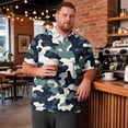 thumbnail image 2 of Trgacdwlo XL-8XL Camo Mens Polo Shirt Big and Tall Short Sleeve Fishing Shirts for Men Breathable Golf Polo Shirt for Men, 2 of 7