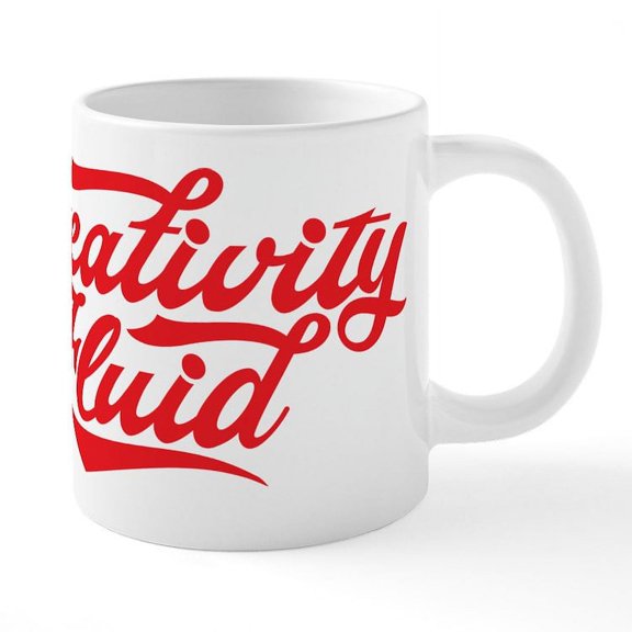 CafePress - Creativity Fluid Mugs - 20 Oz White Ceramic Mega Mug