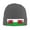 Deep Heather, variant on Welsh Flag Winter Beanie Hats for Men Women Warm Cozy Knitted Cuffed Skull Cap Gray