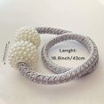 thumbnail image 2 of 1 Pair Curtain Tiebacks, Rope Curtain Clips With Balls,gray, 2 of 5