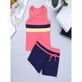 thumbnail image 7 of iiniim Kids Girls Two Piece Rash Shirt Tankini Swimsuit Summer Beach Swimwear Tank Top with Boyshort Bathing Suit Watermelon Red 12, 7 of 7