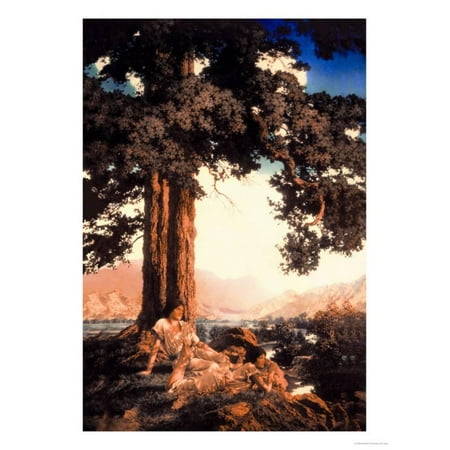 Maxfield Parrish Garden - Hilltop Print Wall Art By Maxfield Parrish