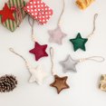 thumbnail image 2 of Comercio al por mayor personalizado colgante de terciopelo estrella árbol decoración al aire libre decoración de pared de estrella de Navidad, 2 of 4