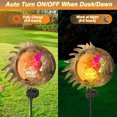 thumbnail image 6 of 32" Sun Moon Fairy Solar Garden Lights，Garden Solar Lights Decor, Pathway Outdoor Stake Lights, Landscape Lights for Yard, 6 of 7