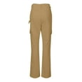 thumbnail image 4 of Cargo Jeans For Women Mid With Elastic Waist Plus Size Skinny Lifting Denim With Pockets, 4 of 7