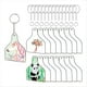 thumbnail image 1 of 90PCS DIY de Acrílico Transparente Conjunto de Decoración Colgante de Imagen de Acrílico en Regalo,C, 1 of 5