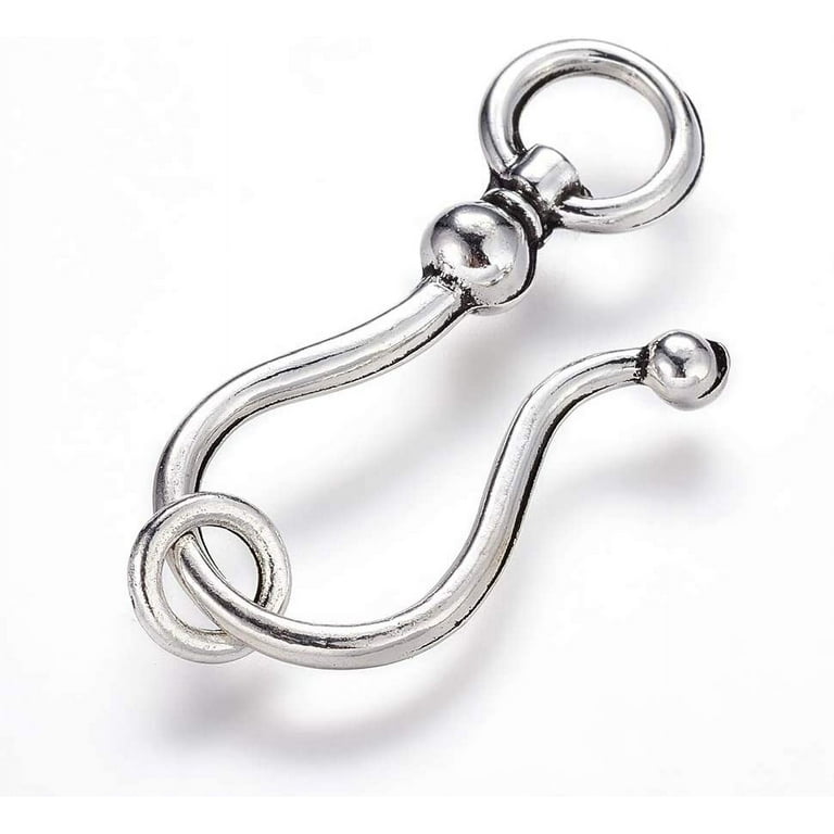 ARTIBETTER Jewelry Clasps and Closures for Jewelry Making 5pcs Sterling  Silver S Hook Ring Toggle Clasps End Clasps for Bracelet Necklace Jewelry