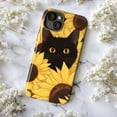 thumbnail image 5 of Black Cat with Sunflowers Phone Case – Cute & Vibrant Floral Phone Case for iPhone 16 15 14 13 12 11 Pro Max Plus Mini, 5 of 6