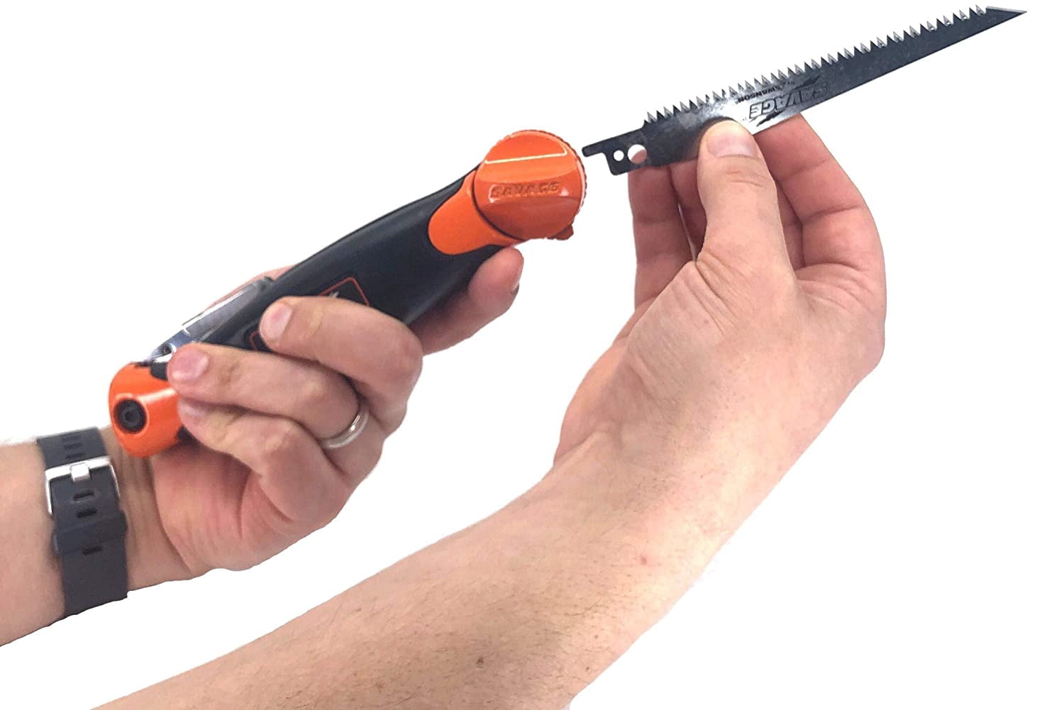 Swanson Tool Savage Steel Folding Jab Saw/Utility Knife with Saw