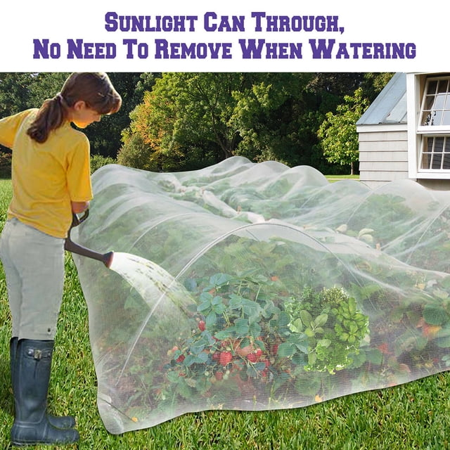 maskred Garden Insects Netting Breathable Pest Net Plant Fruit Seedling Protector Flower Protective Mesh Outdoor Backyard 2x6M 1Set