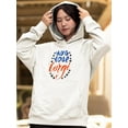 thumbnail image 2 of Hug Your Corgi Calligraphy Hoodie Women -Image by Shutterstock, Female Small, 2 of 4