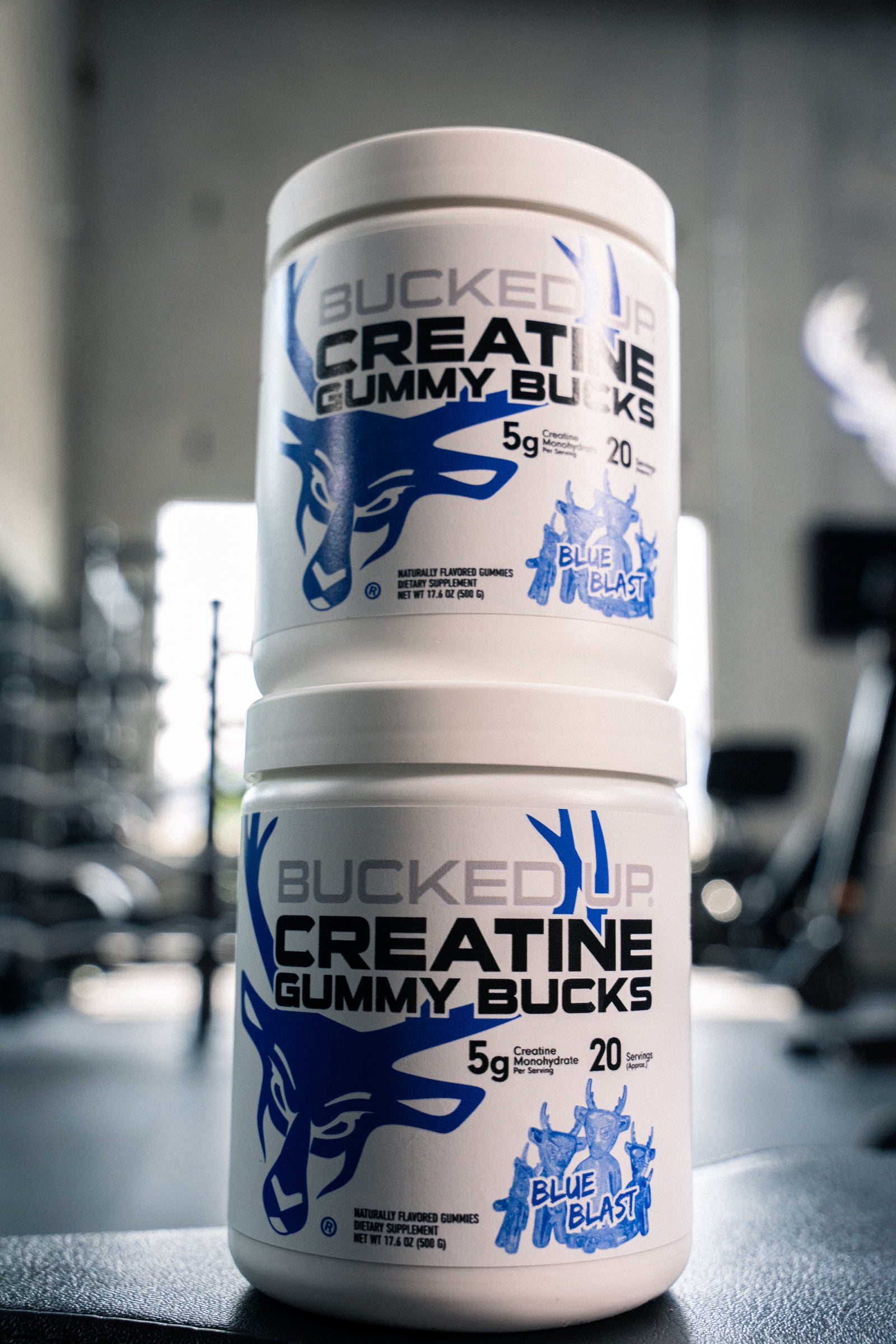 Bucked Up Creatine Gummies – Blue Blast Flavor – 5g Creatine Monohydrate Per Serving – Muscle Growth, Strength & Recovery Supplement – 20 Servings