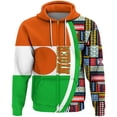 thumbnail image 4 of Sudadera con capucha y cremallera con el emblema nacional de Níger y la bandera de Níger para hombre, ropa informal 2024, jerséis deportivos de calle para hombre, 4 of 4