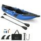 thumbnail image 5 of Costway Kayak inflable portátil para 2 personas con flotador de agua y remos de aluminio, asiento acolchado de EVA, color azul, 5 of 5