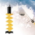 thumbnail image 5 of Menolana Ice Drill Auger Ice Fishing Drill 8 Inches Portable Aluminum Alloy Ice Fishing Accessories Ice Auger for Lakes Fishing Winter, 75 cm Yellow, 5 of 14